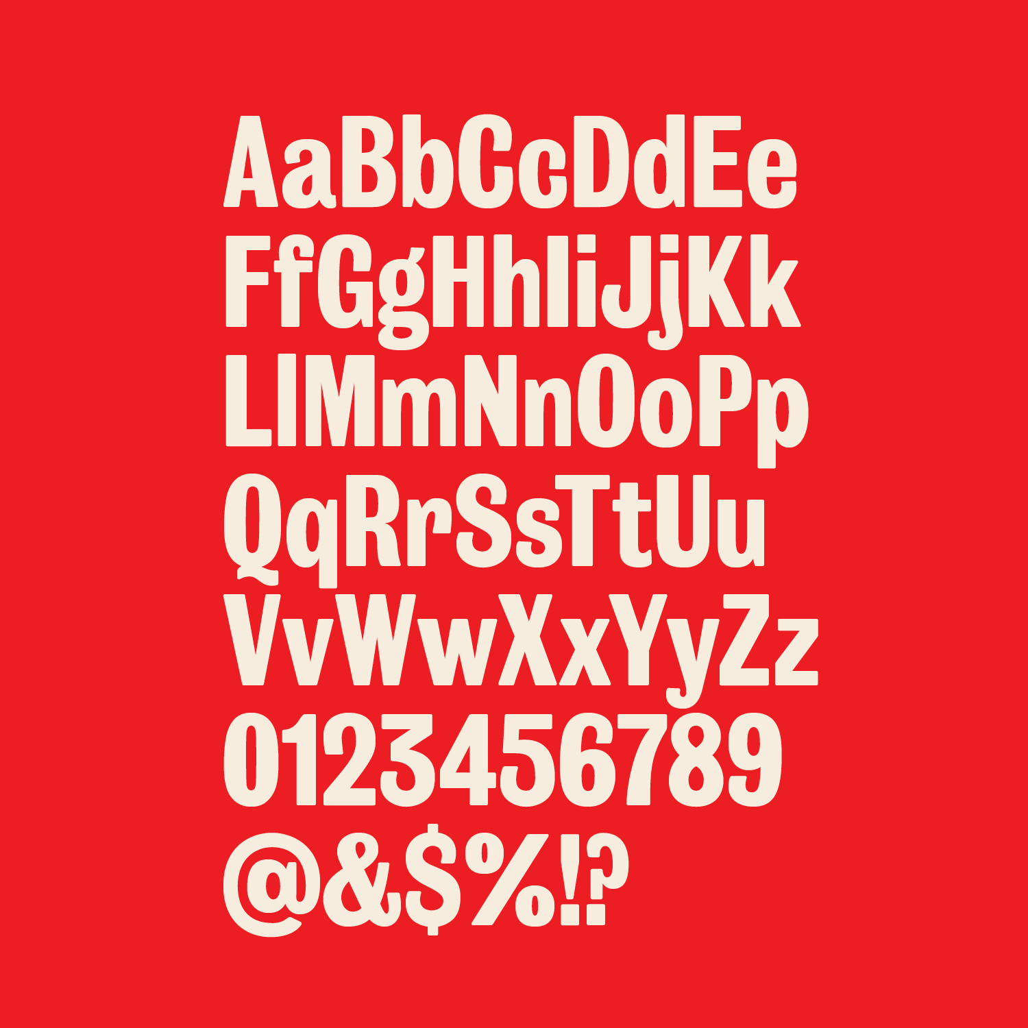 FS Condensed type example 2